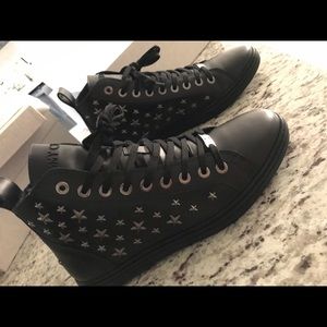 JIMMY CHOO COLT STARS NAPPA LEATHER HIGH TOP